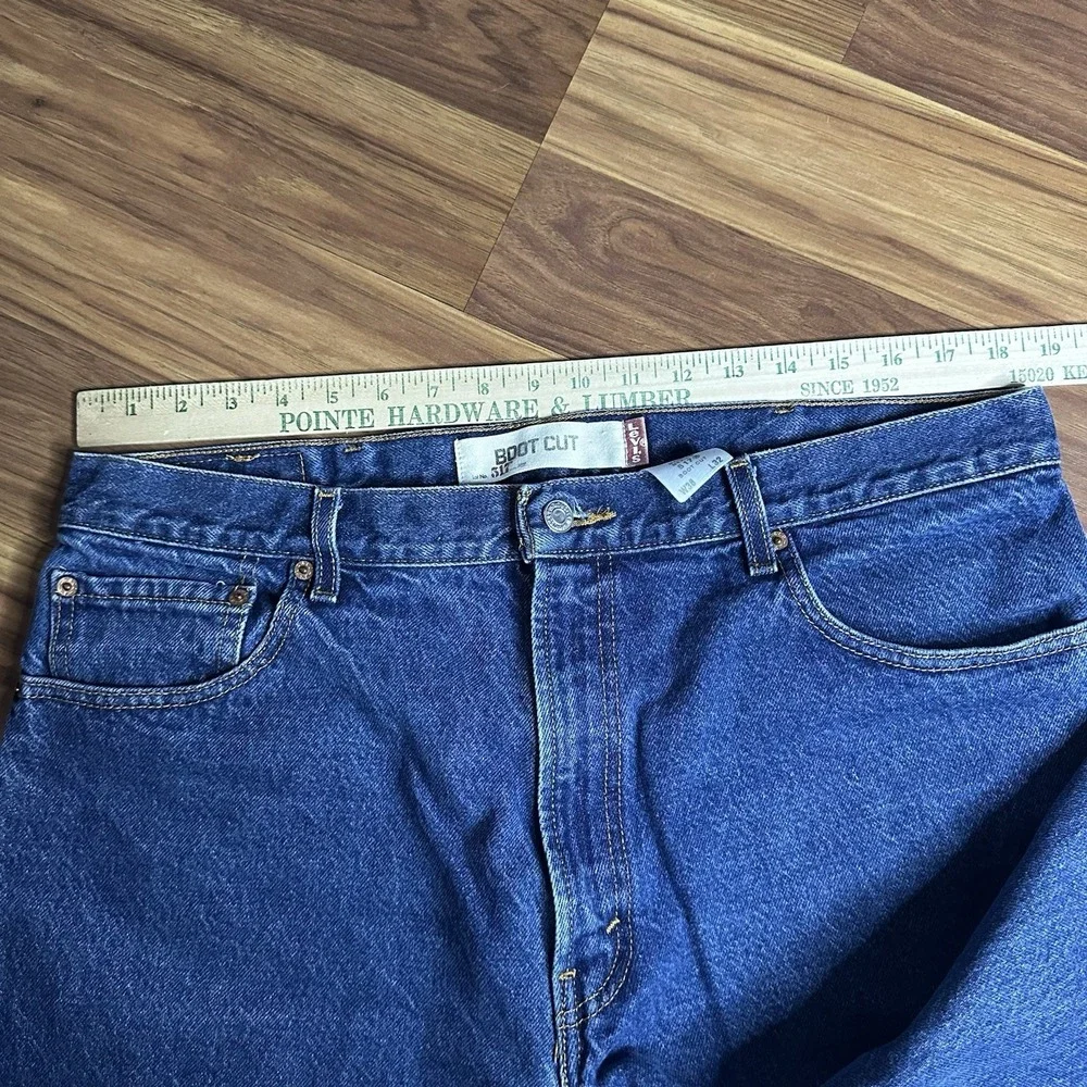Vintage Y2K Levis 517 Bootcut Jeans Mens 38x32 Dark Wash Red Tab Western Cowboy